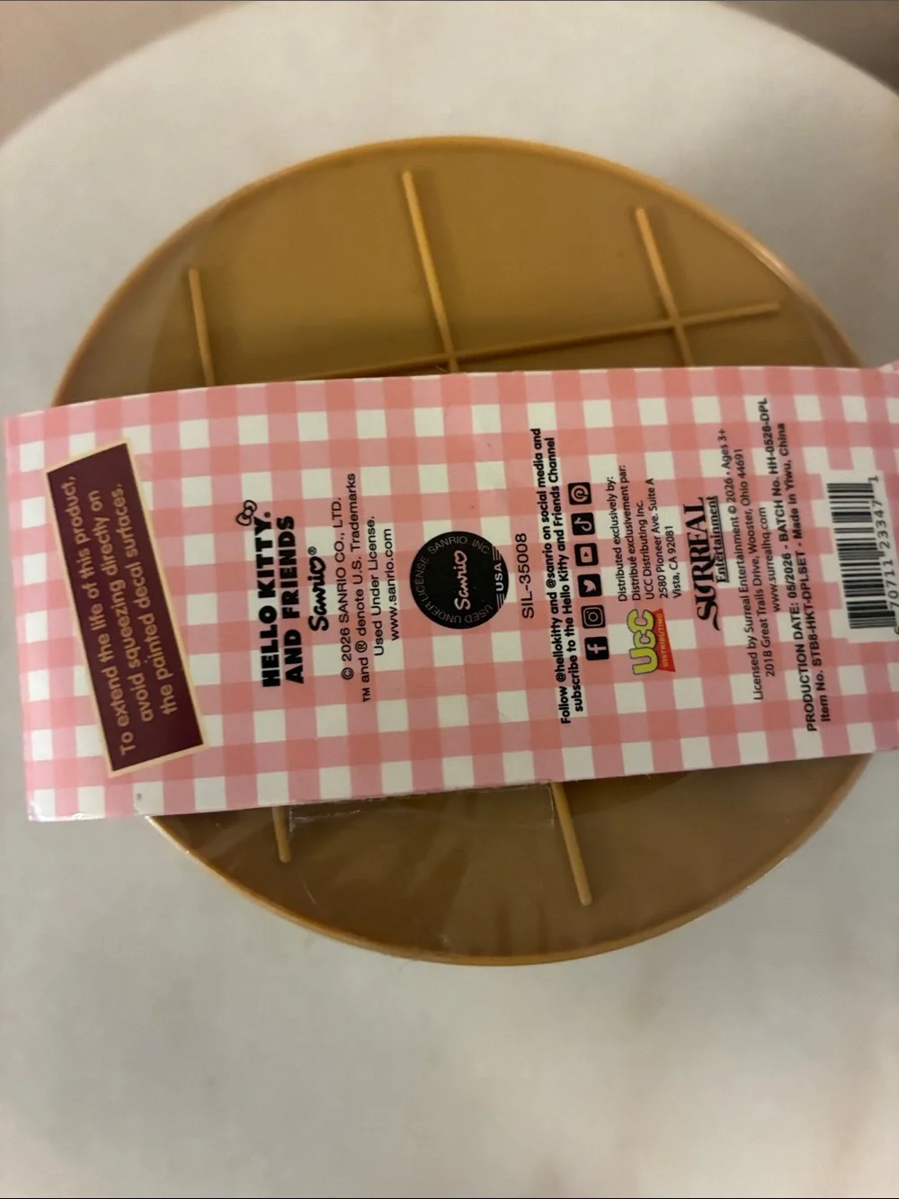 Hello Kitty Mystery Squishy Dumpling - Pink and Cream Packaging